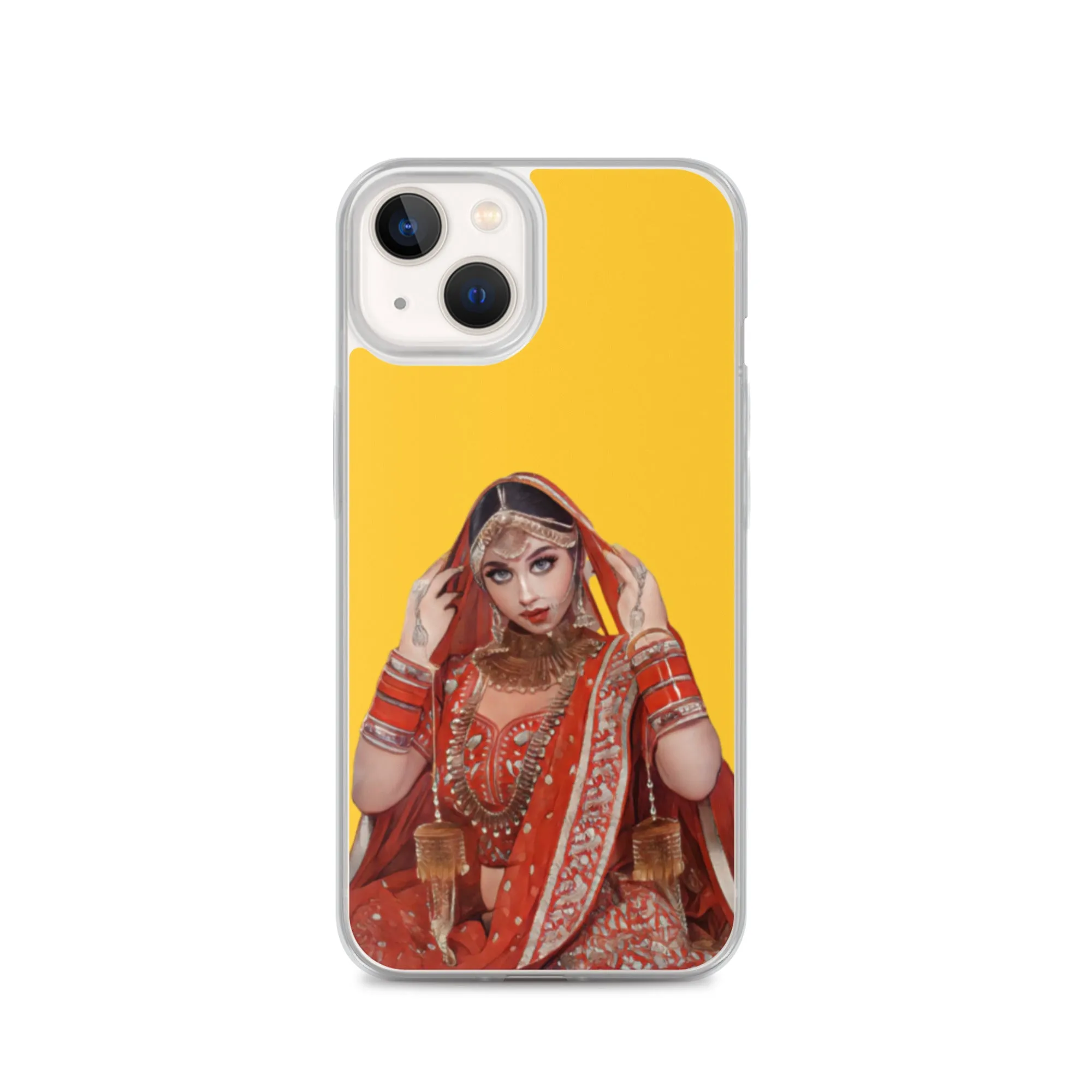 Indian bride illustration iPhone Case