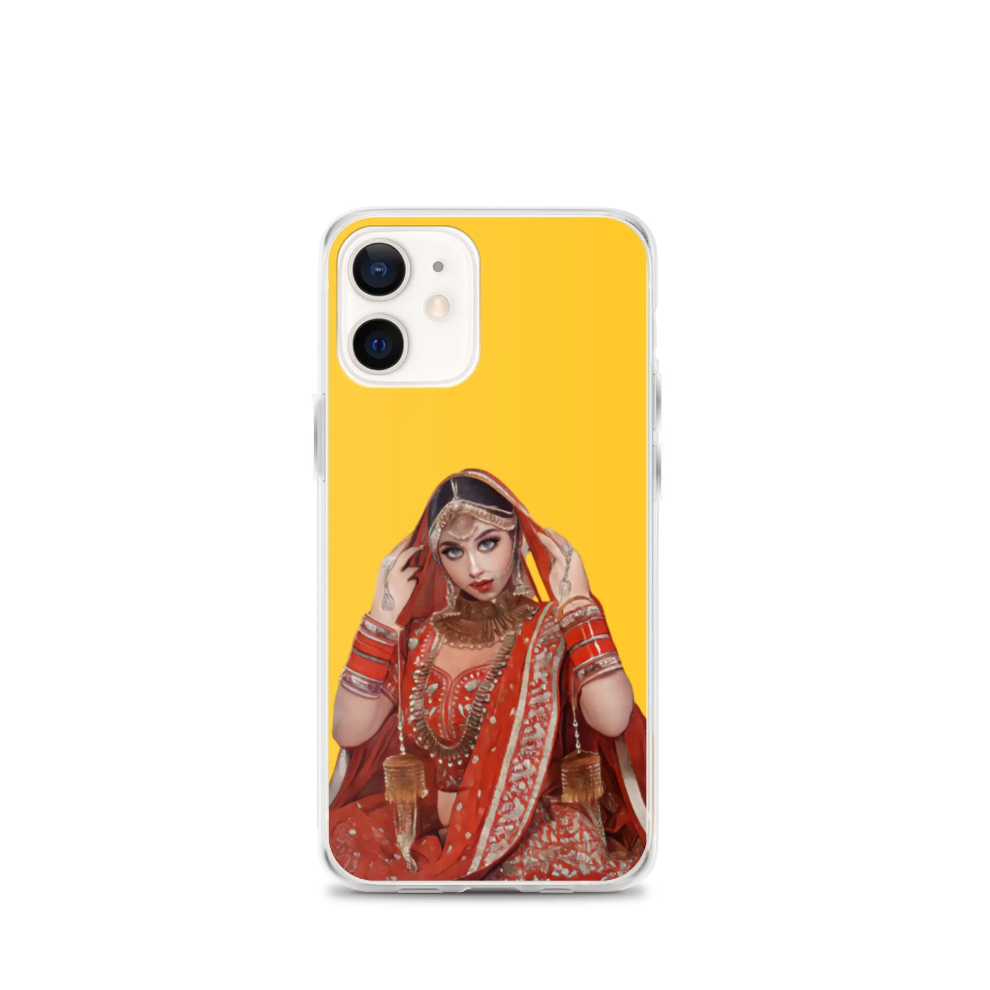 Indian bride illustration iPhone Case