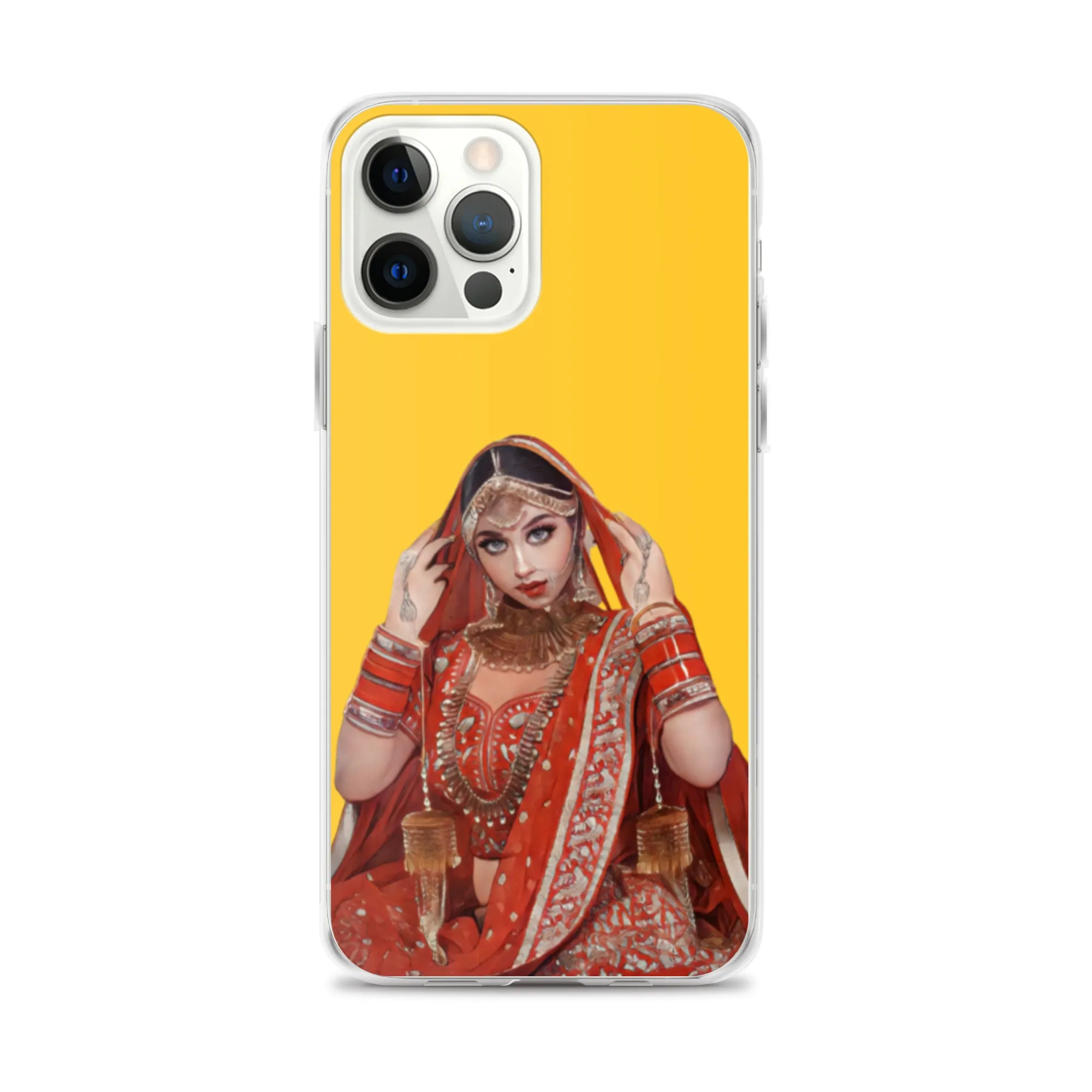 Indian bride illustration iPhone Case