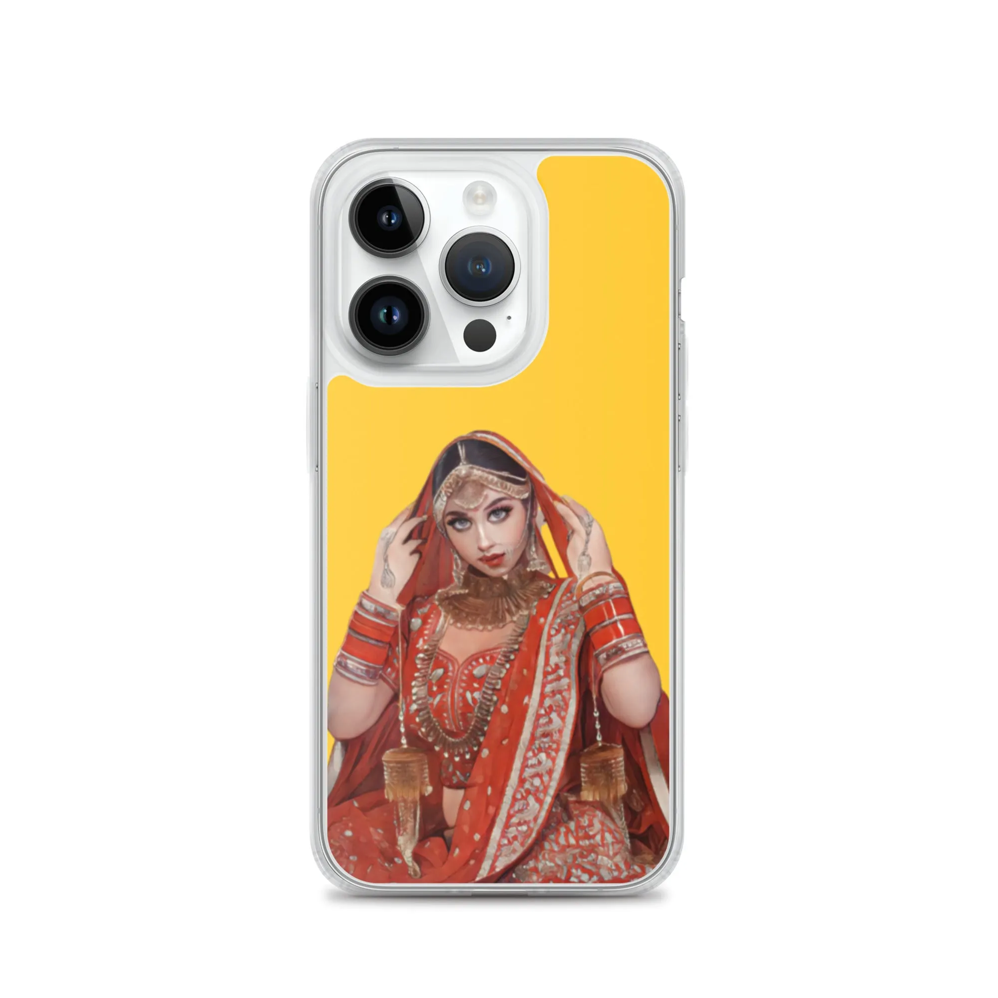 Indian bride illustration iPhone Case