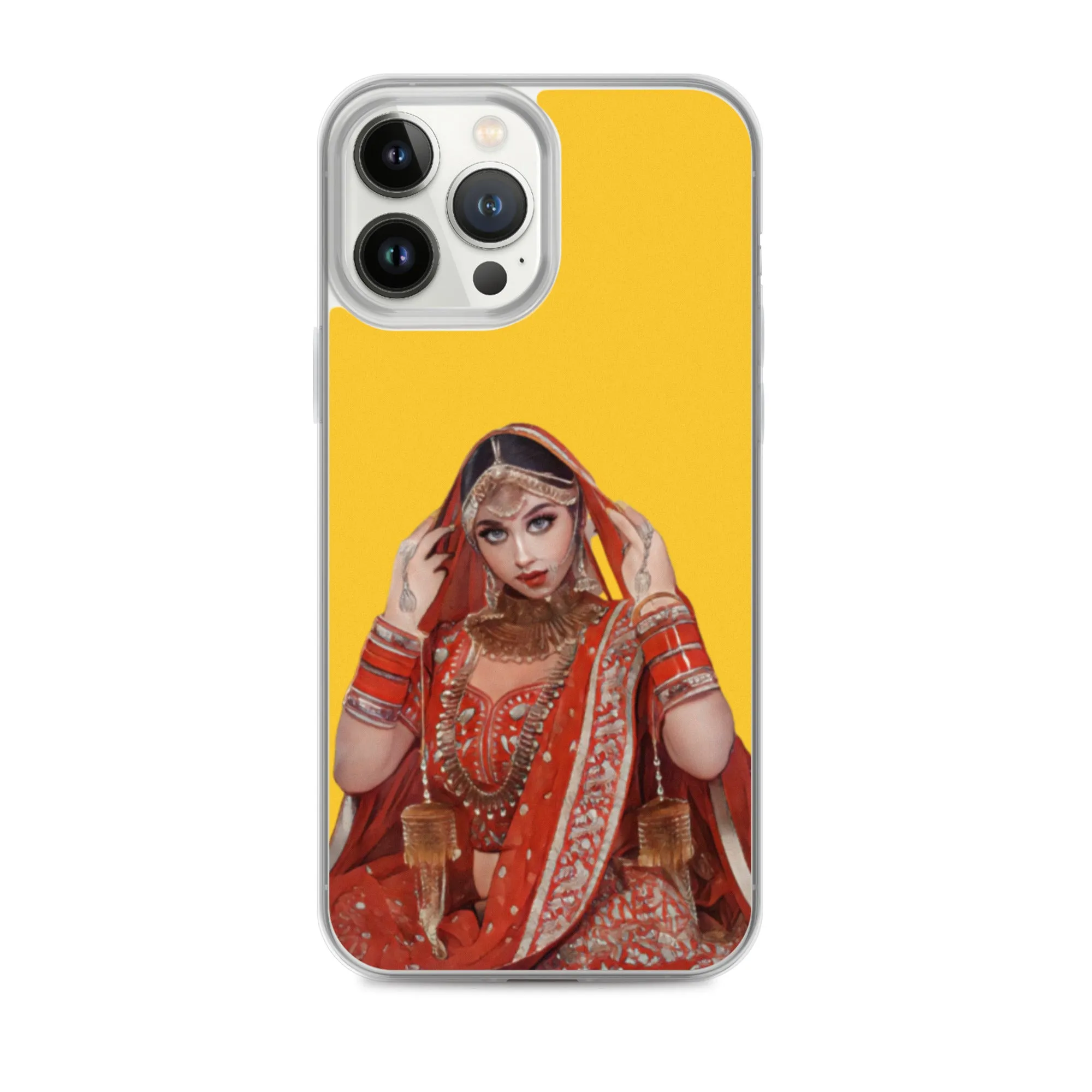 Indian bride illustration iPhone Case