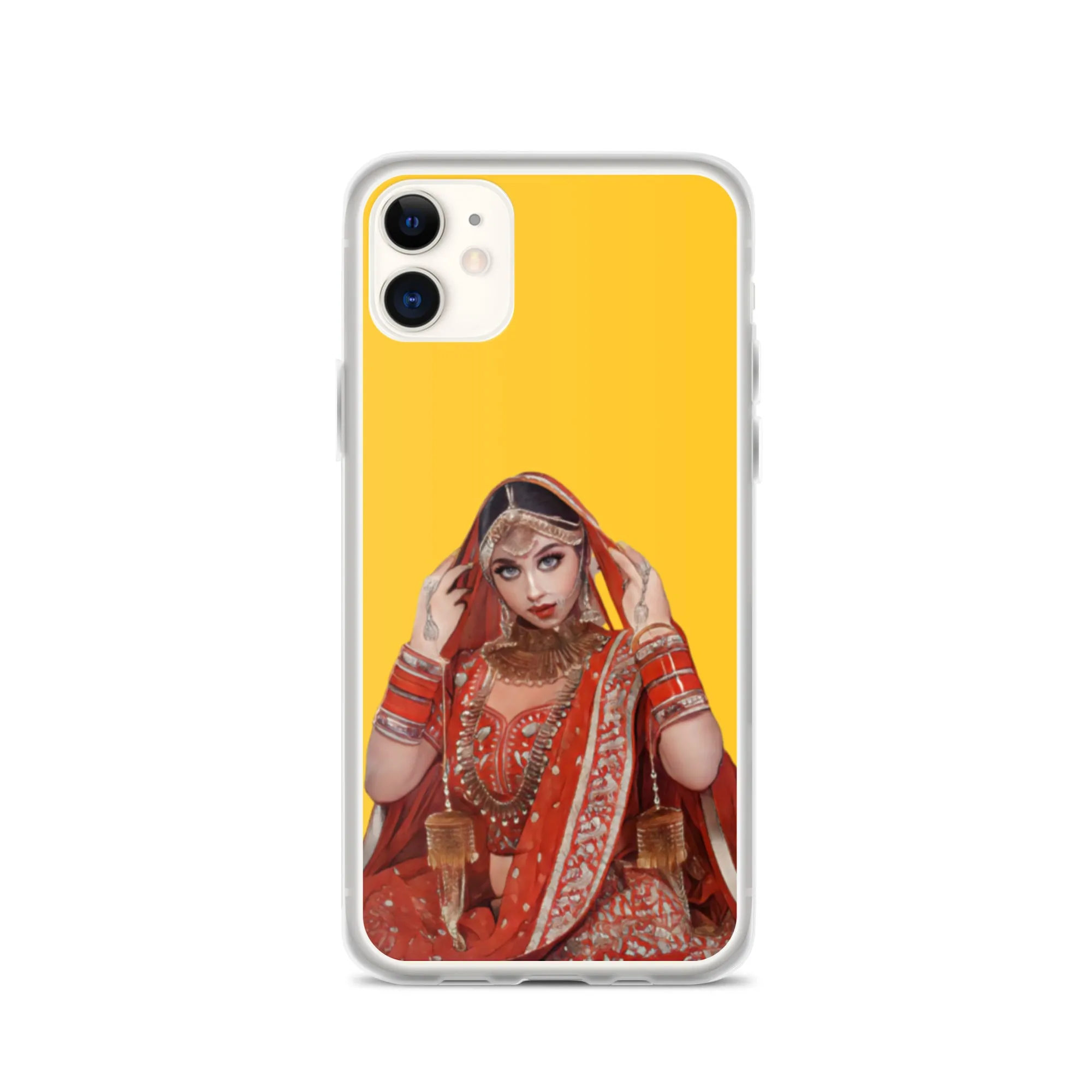 Indian bride illustration iPhone Case