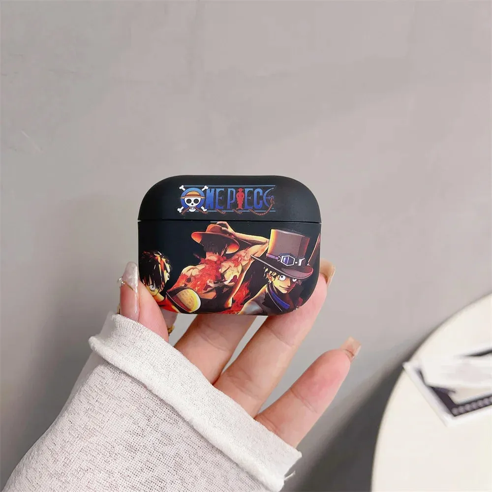 Japanese Anime One Piece Luffy Earphone Case for Airpods Pro 2 Bluetooth Headphone Cover for Airpods 2 3 Funda Gift