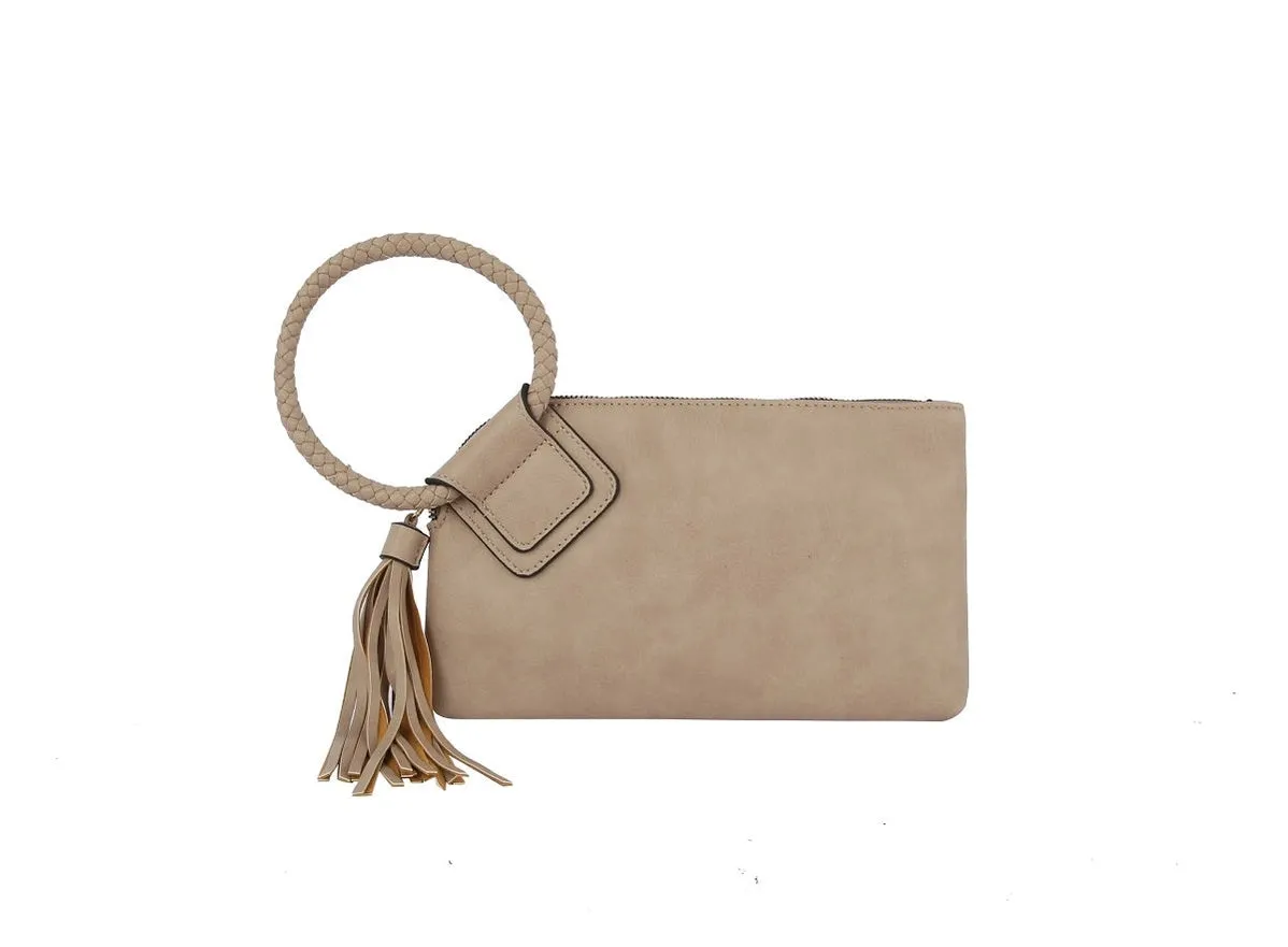 Kayla Tassel Wristlet Clutch