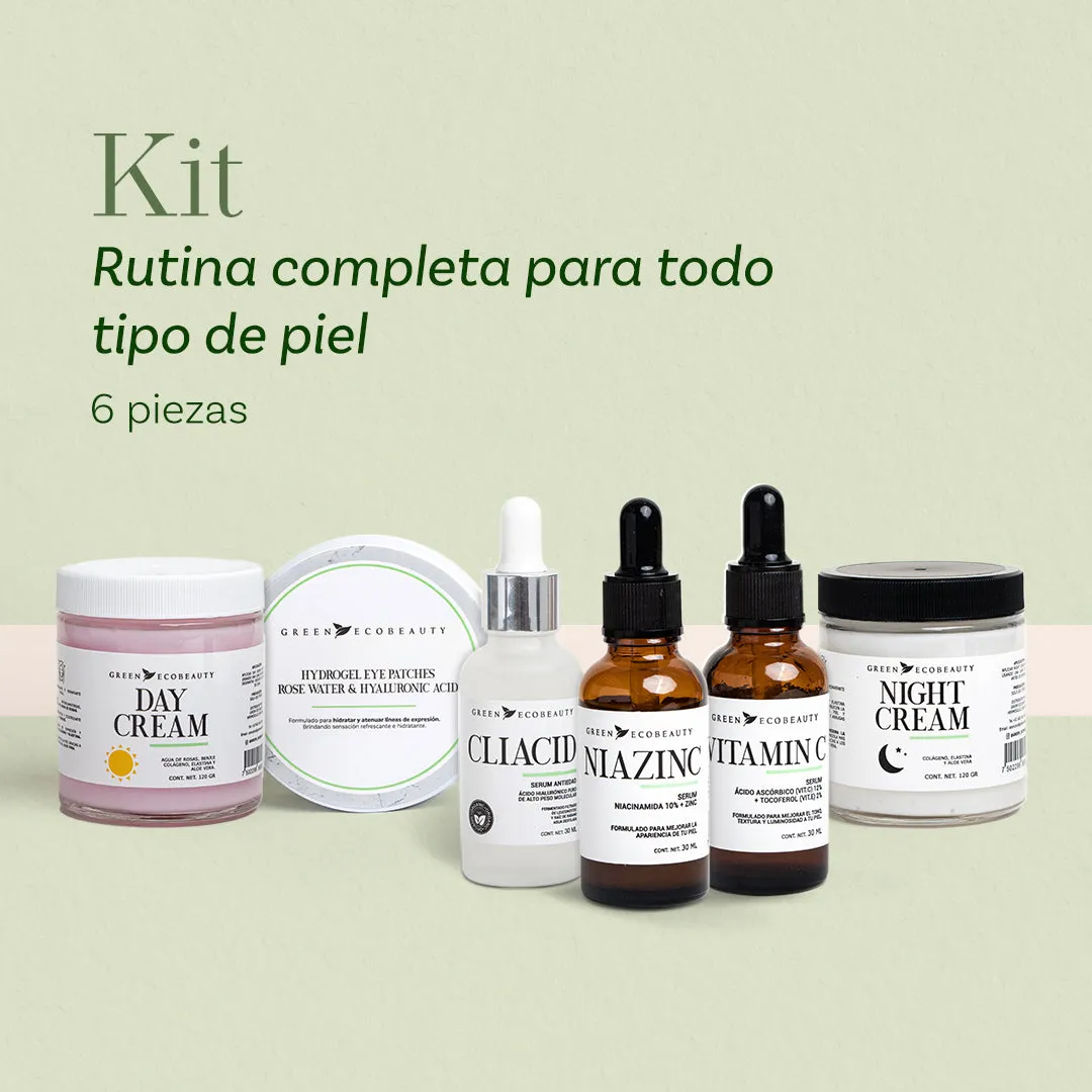 Kit Completo de Skincare para Todo Tipo de Piel (6 Piezas)