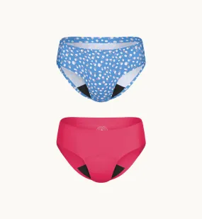 (Kit Item) Everyday Leakproof Underwear Pink Pop/Whirlpool | Bikini