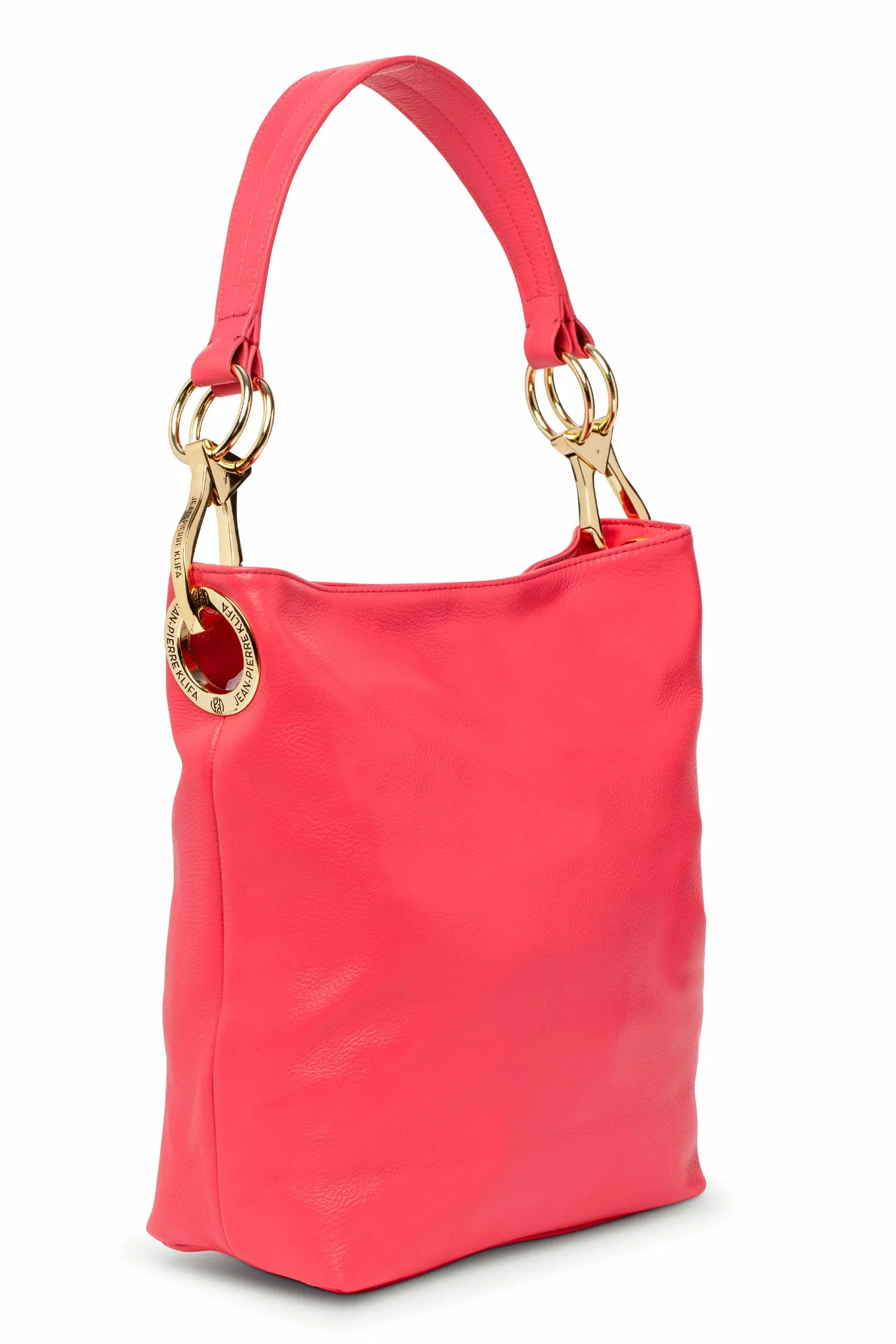 Leather Bucket Bag Lipstick