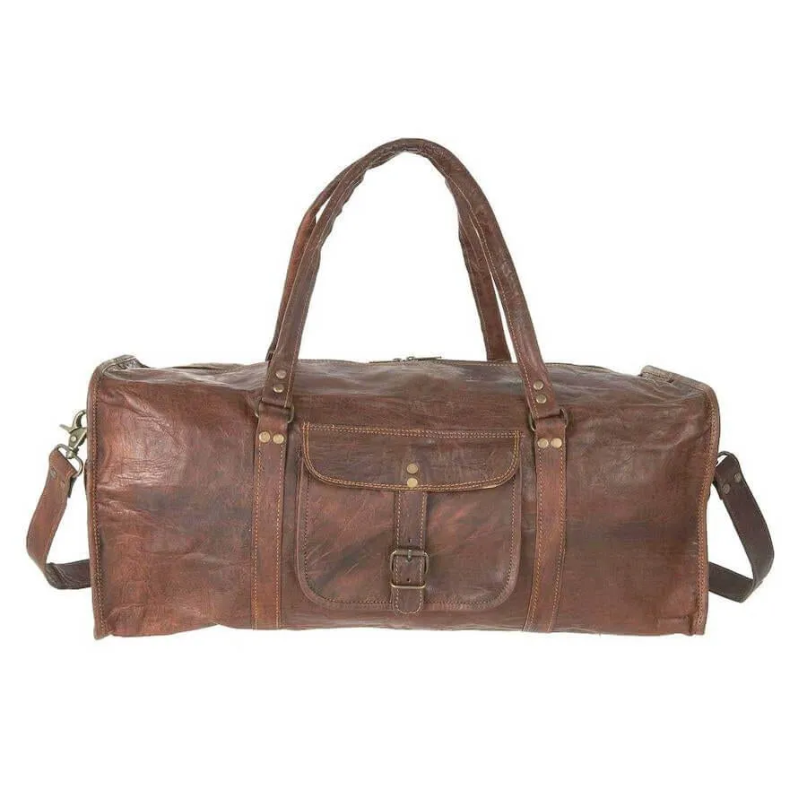 Leather Duffel Bag Four Sizes