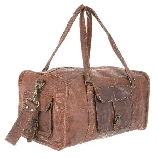 Leather Duffel Bag Four Sizes