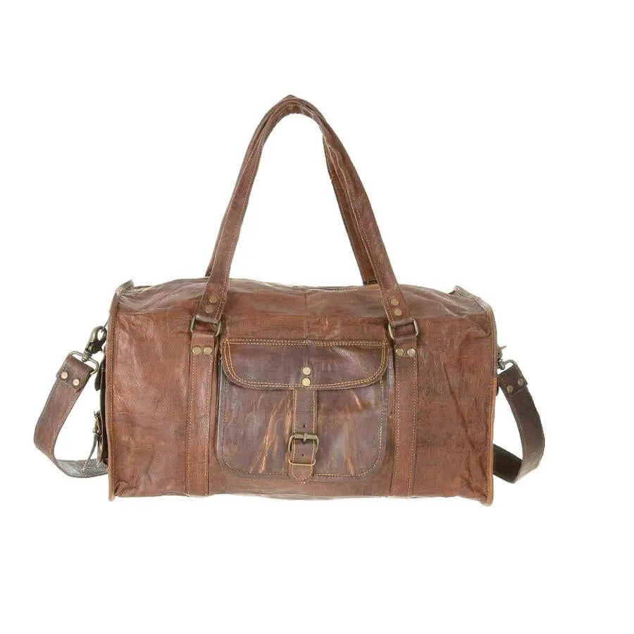 Leather Duffel Bag Four Sizes