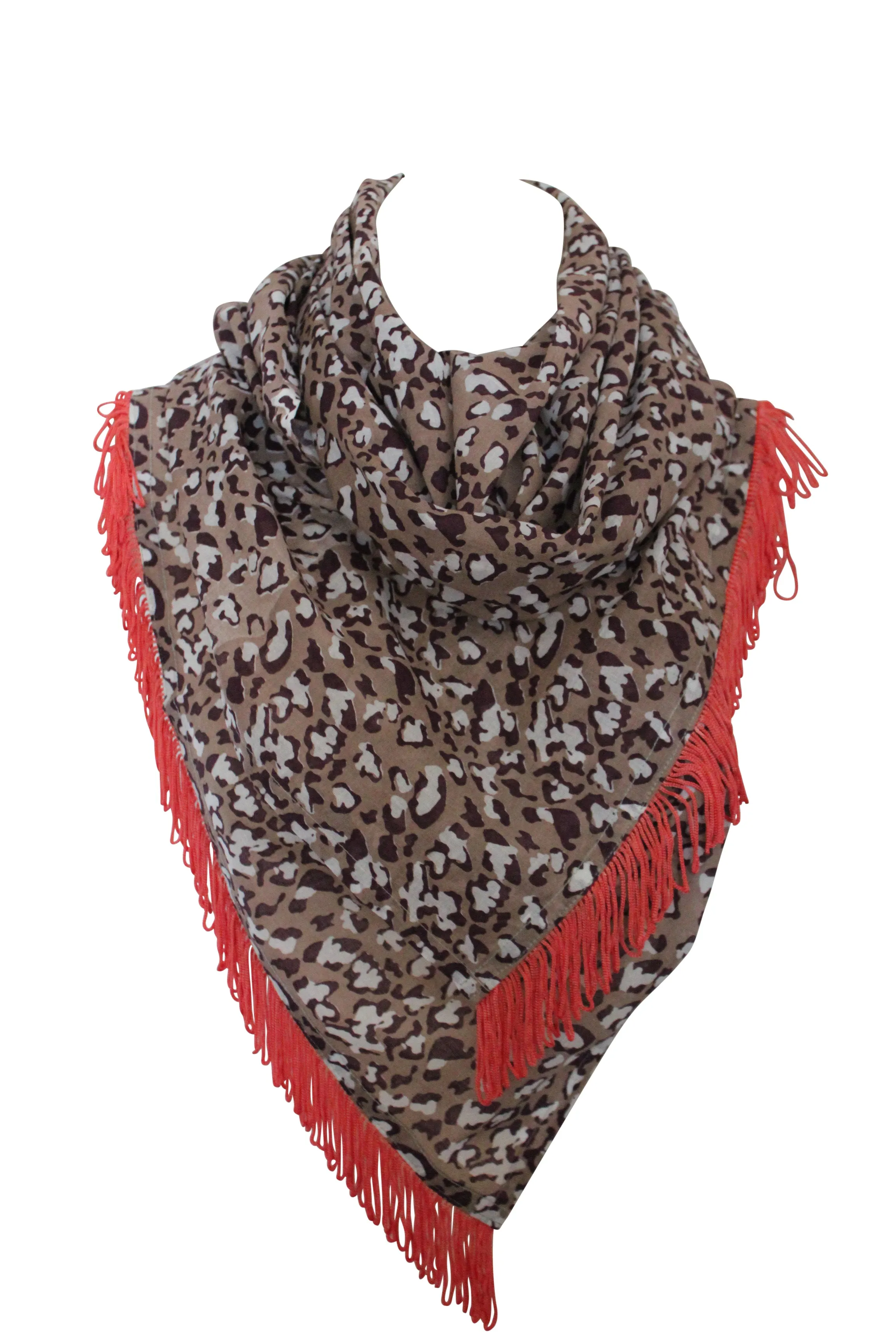 Leopard Animal Print Cotton Scarf