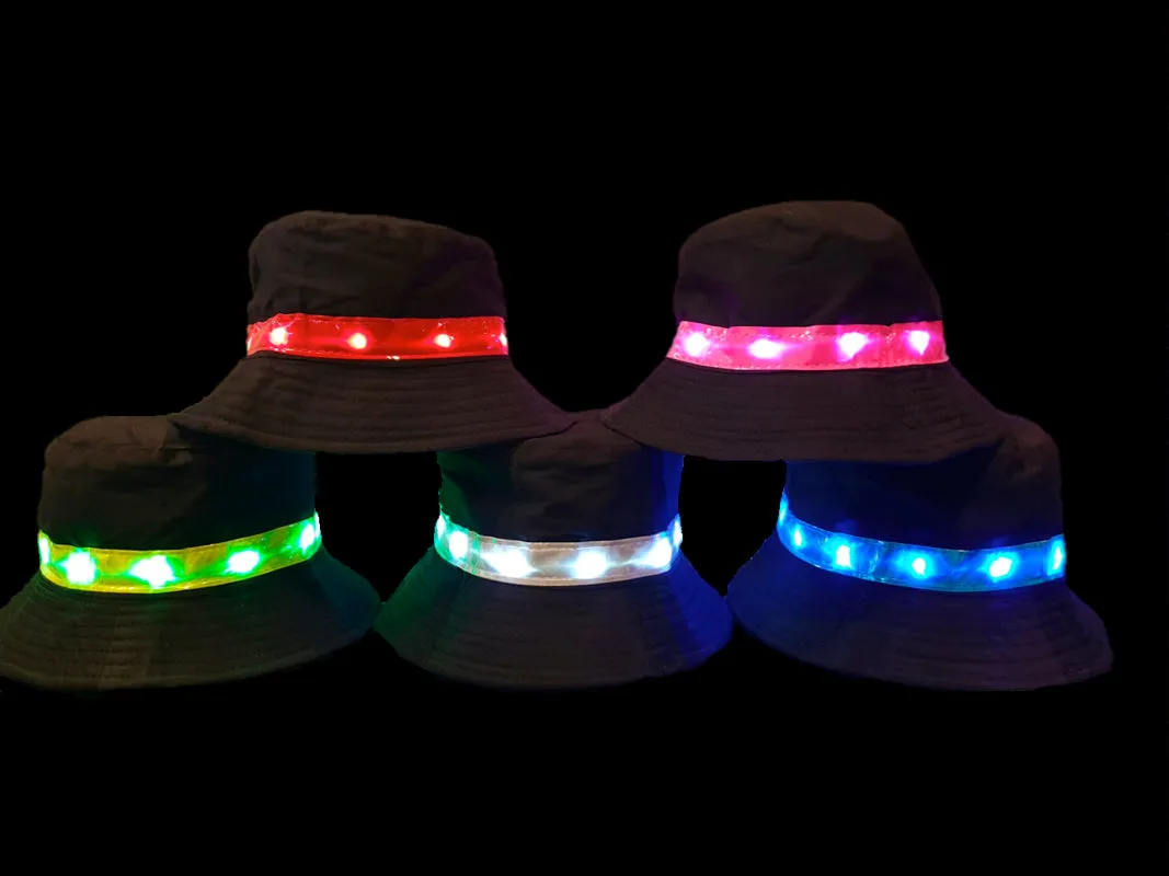 Light-up Black Bucket Hat