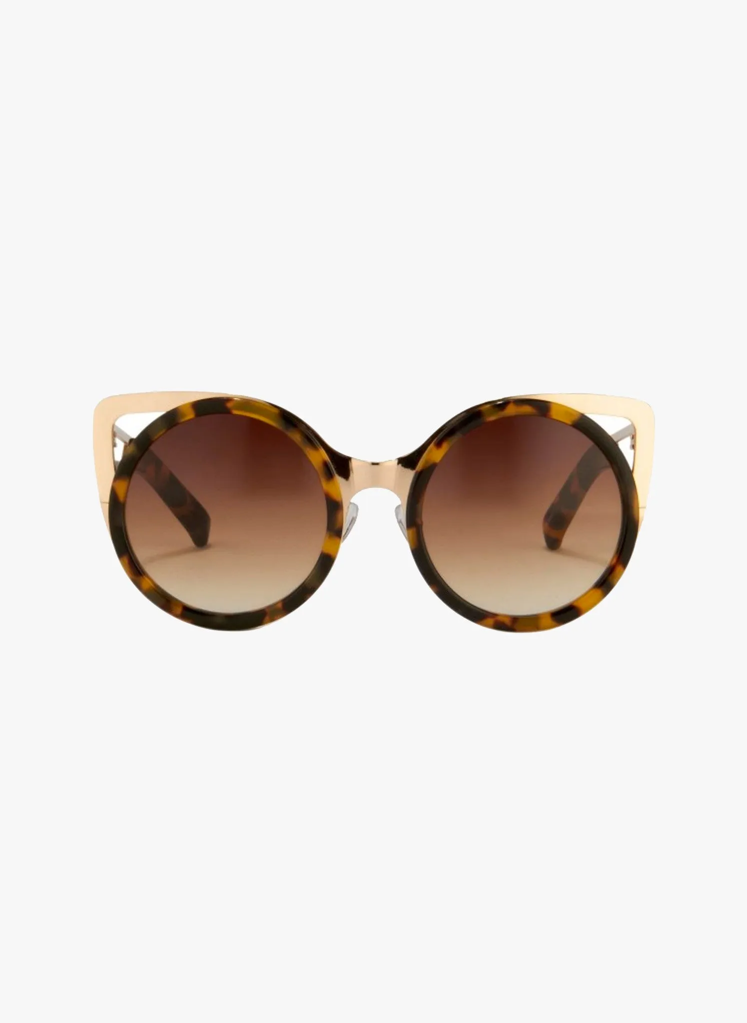 Linda Farrow X Erdem  Cat Eye Tortoise Shell Sunglasses