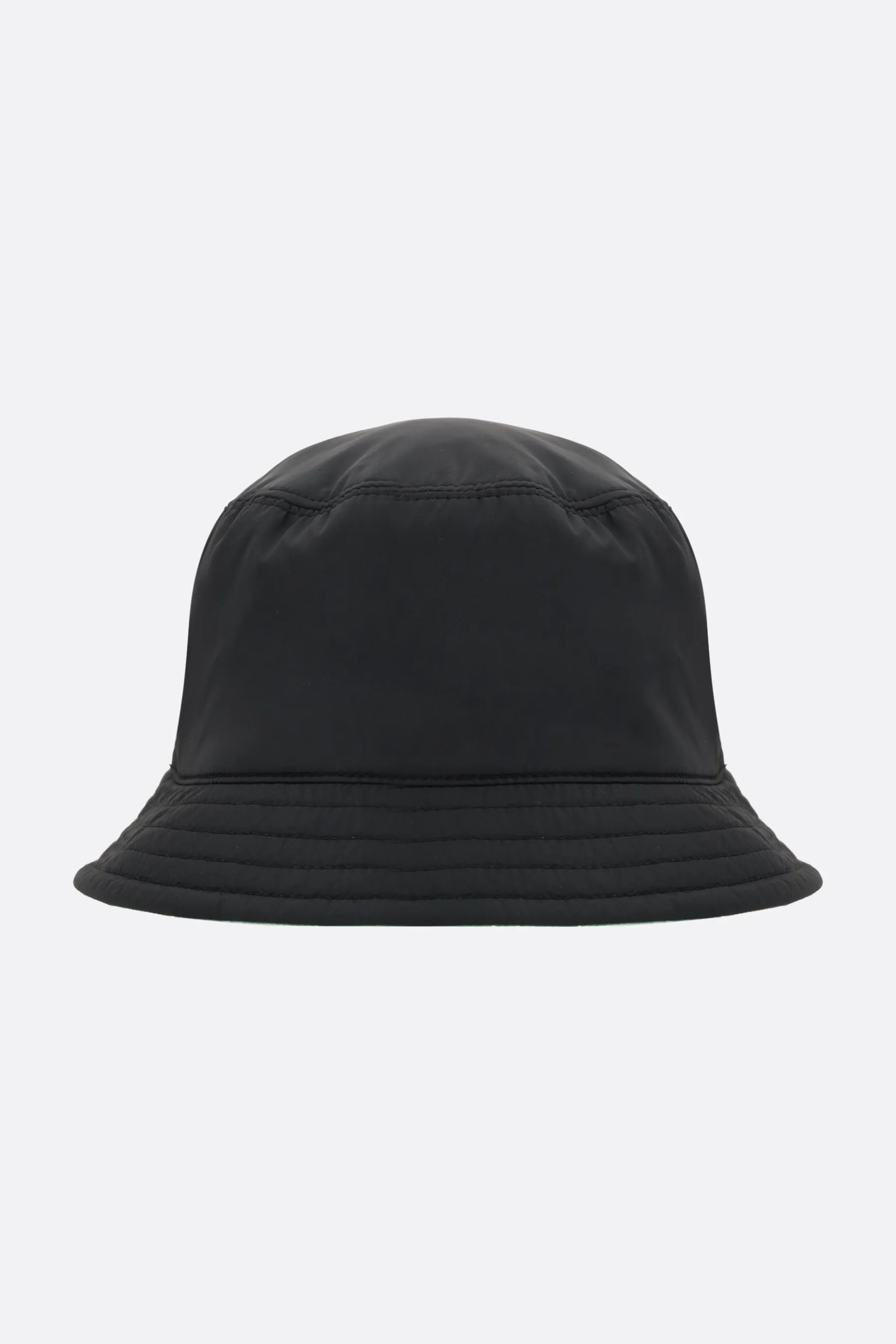 logo patch nylon reversible bucket hat