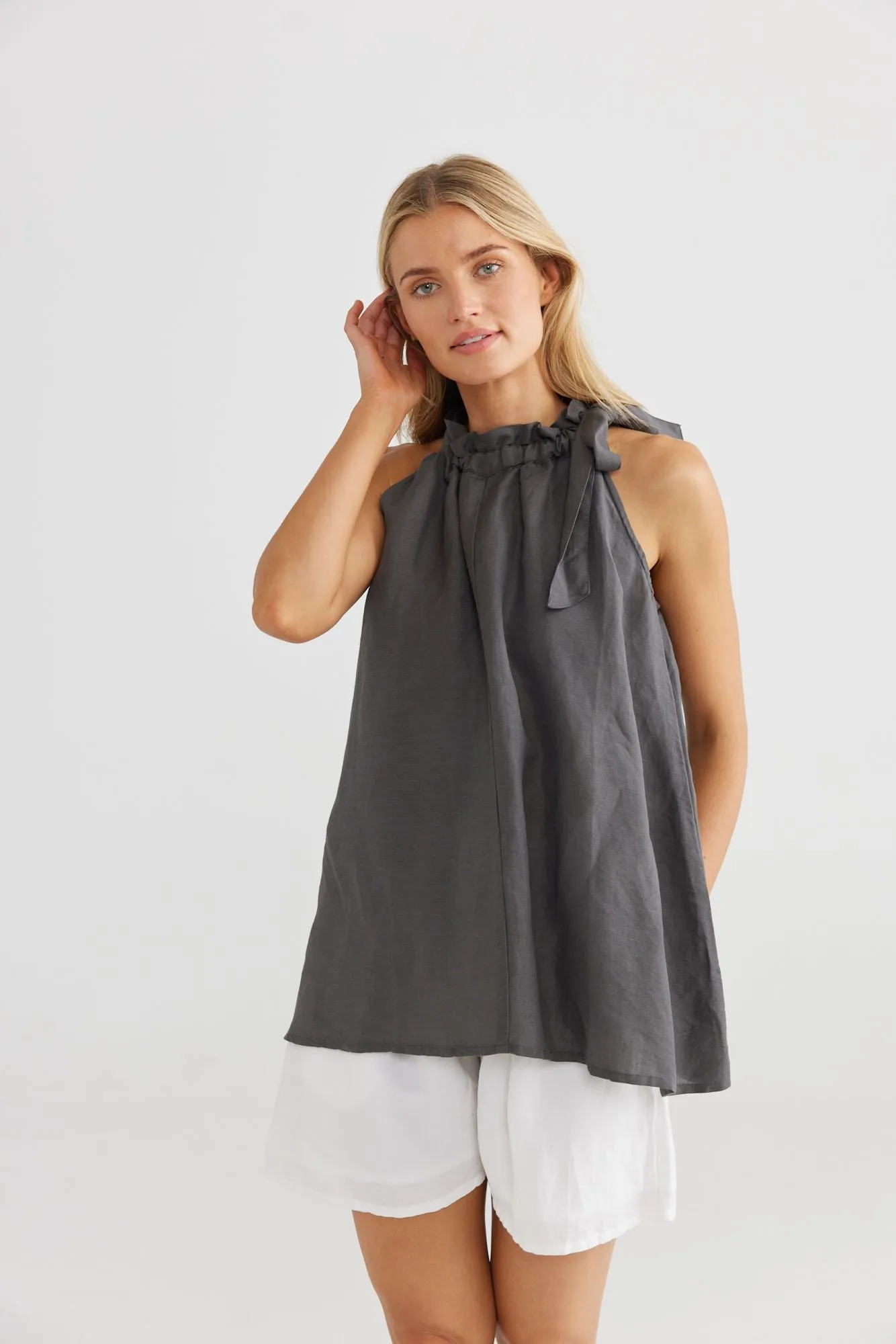 Lucia Top (Charcoal)