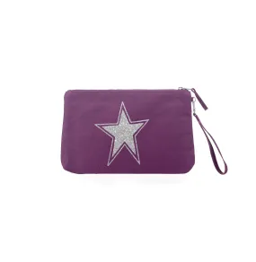 Luxe Clutch with Wristlet - PLUM