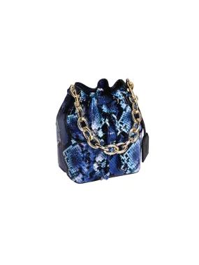 MAX min Bonnie Bucket 'Blue Snakeskin'