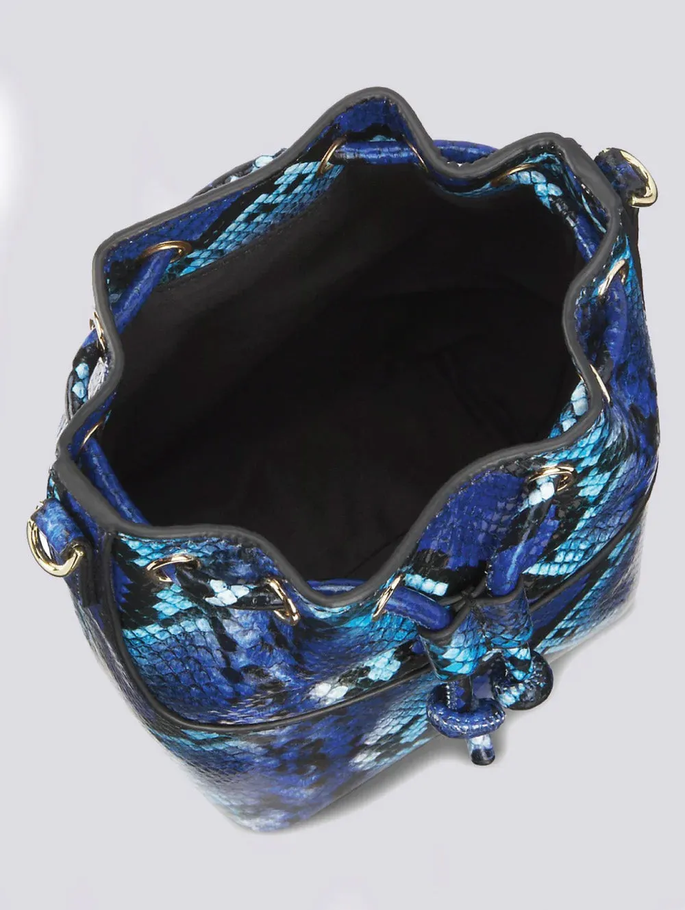 MAX min Bonnie Bucket 'Blue Snakeskin'