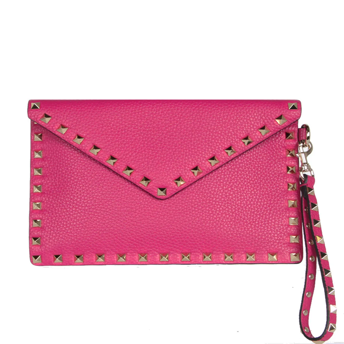 Medium Envelope Wristlet Grained, Rose Violet