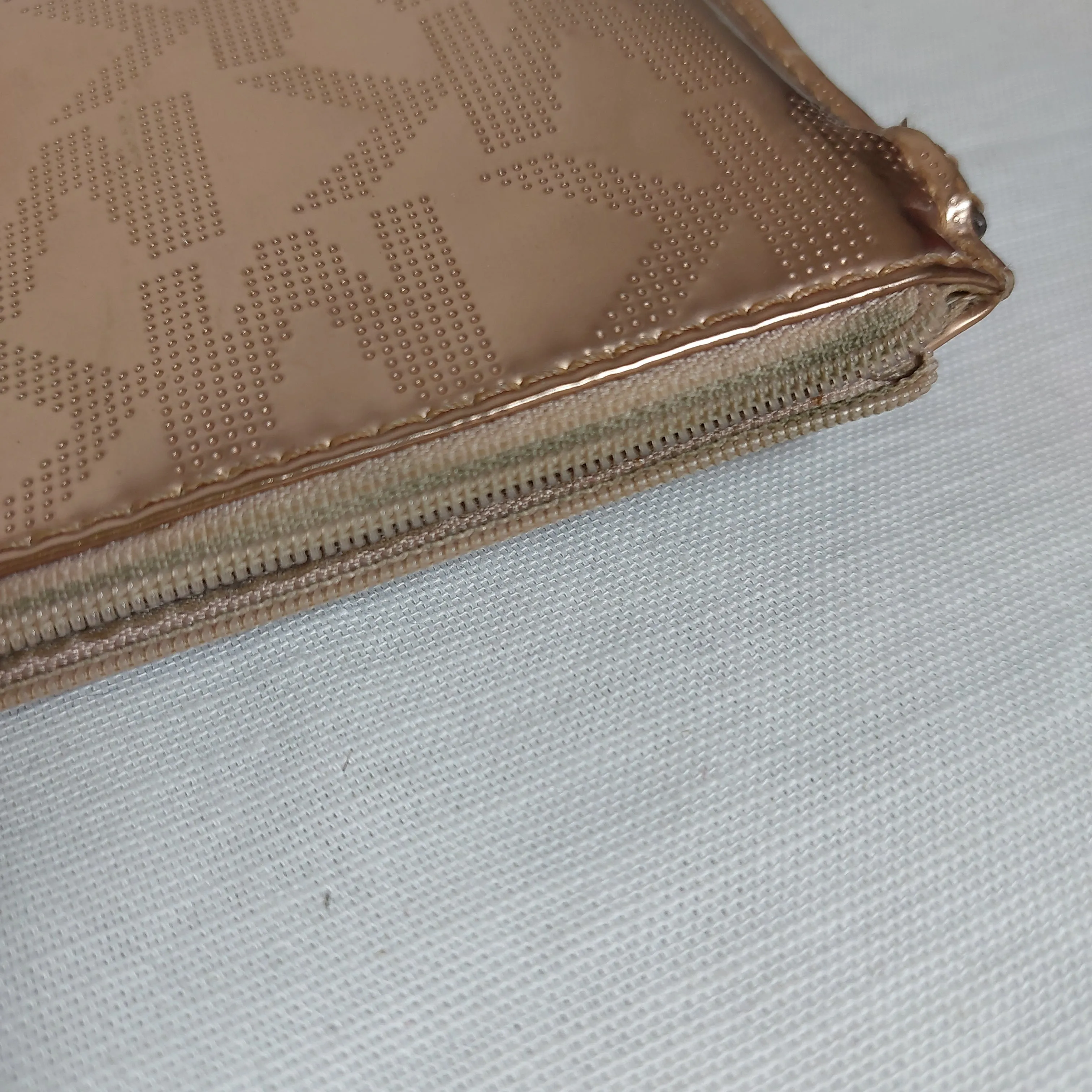 Michael Kors Rose Gold Monogram Wristlet | Pre Loved |