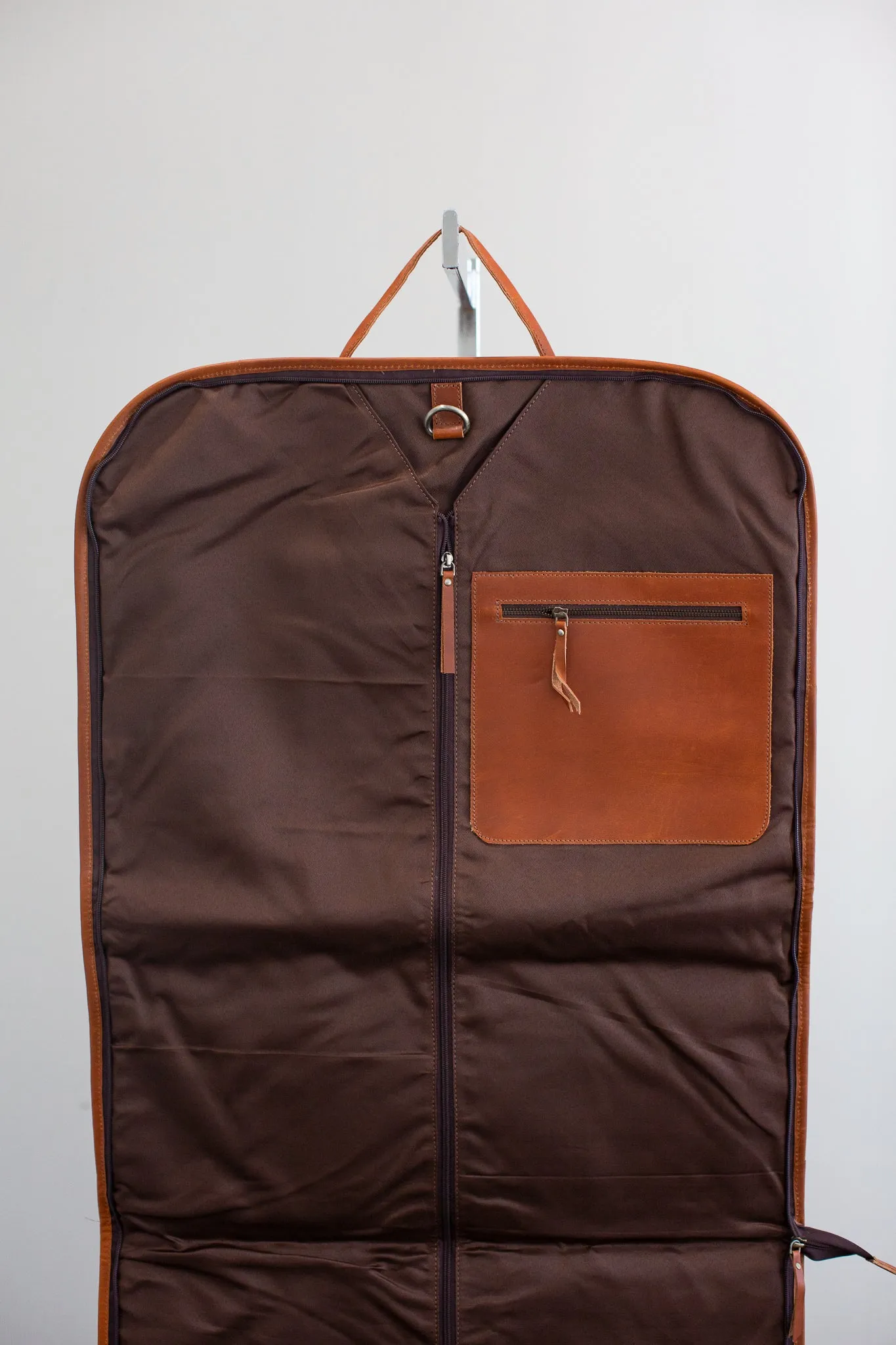 Michelle Leather Garment Bag