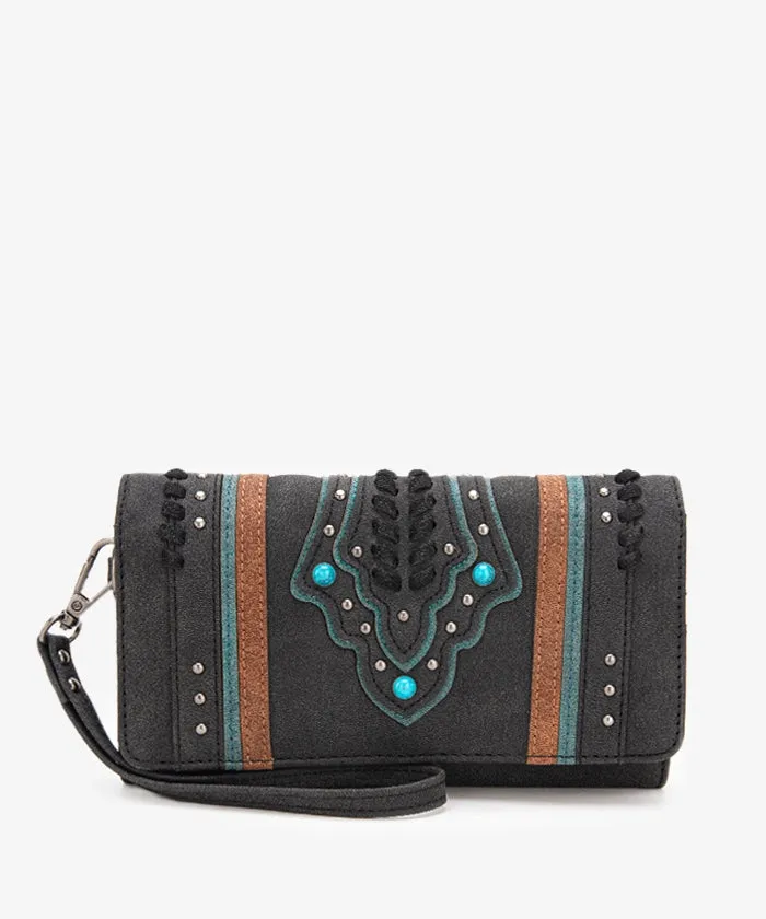 Montana West Whipstitch Wristlet