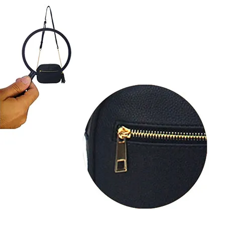 Navy Chic Faux Leather NGIL Crossbody Bag