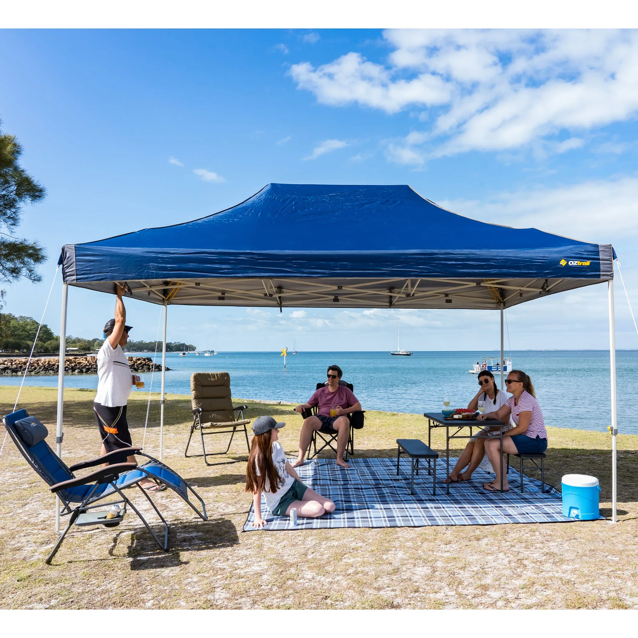 Oztrail 6.0 Hydroflow Deluxe Gazebo