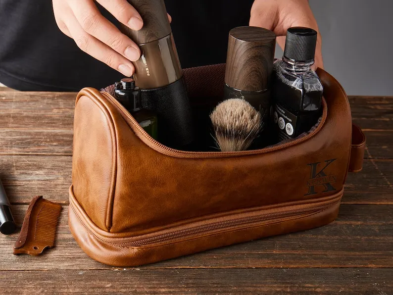 Personalized Groomsmen Gifts For Him, Dopp Kit Bag, Best Man Gift, Wedding Gift