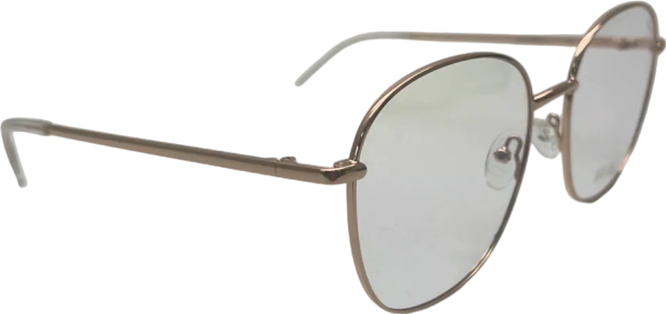 Quay Gold Jezabell Blue Light Glasses in case