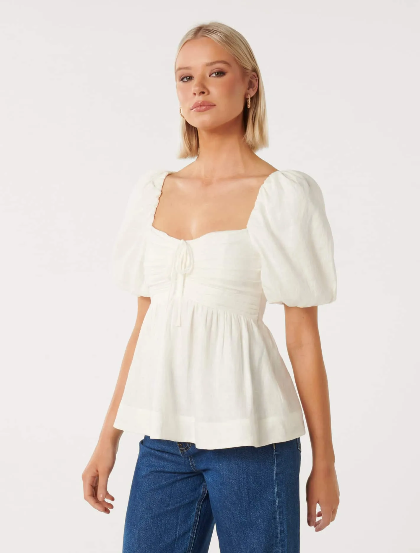 Rae Ruched Bodice Blouse