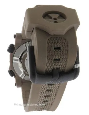 Reactor Titan Flat Dark Earth - Nitromid Polymer Case - Nylon / Silicone Band