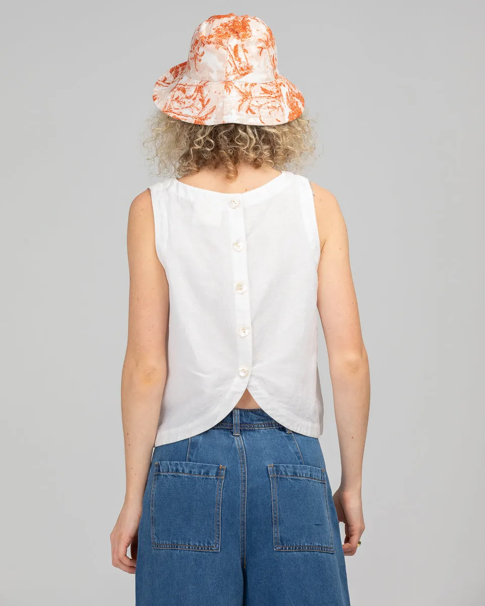 Reversible Bucket Hat  - Western Palm/Light Blue