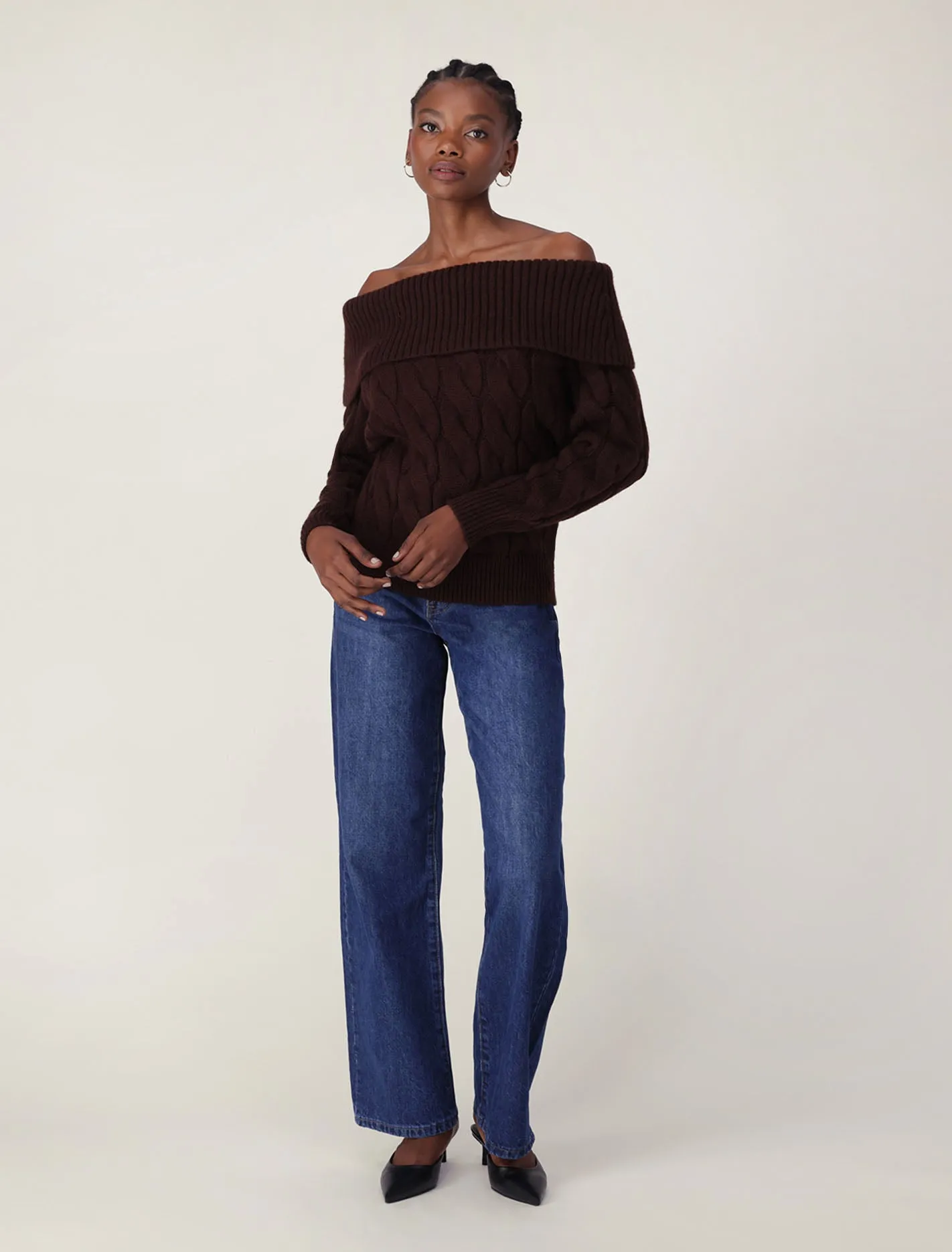 Sadie Cable Bardot Jumper