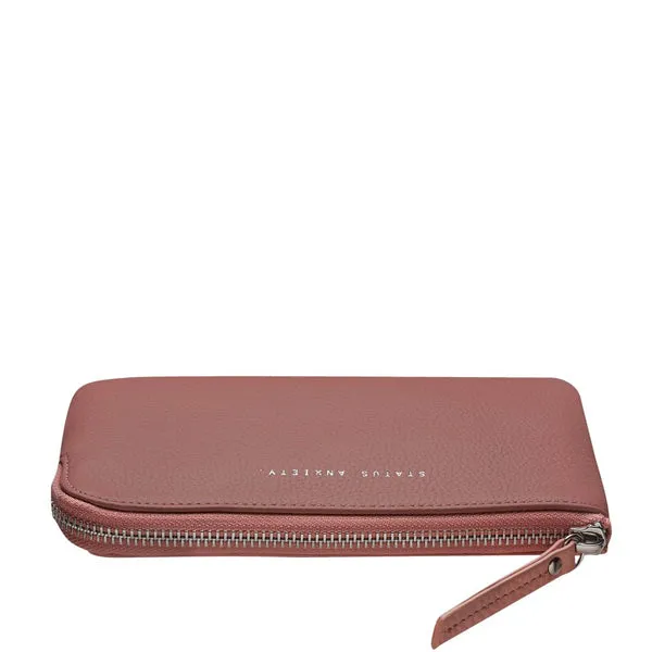 Smoke   Mirrors Pouch - Dusty Rose