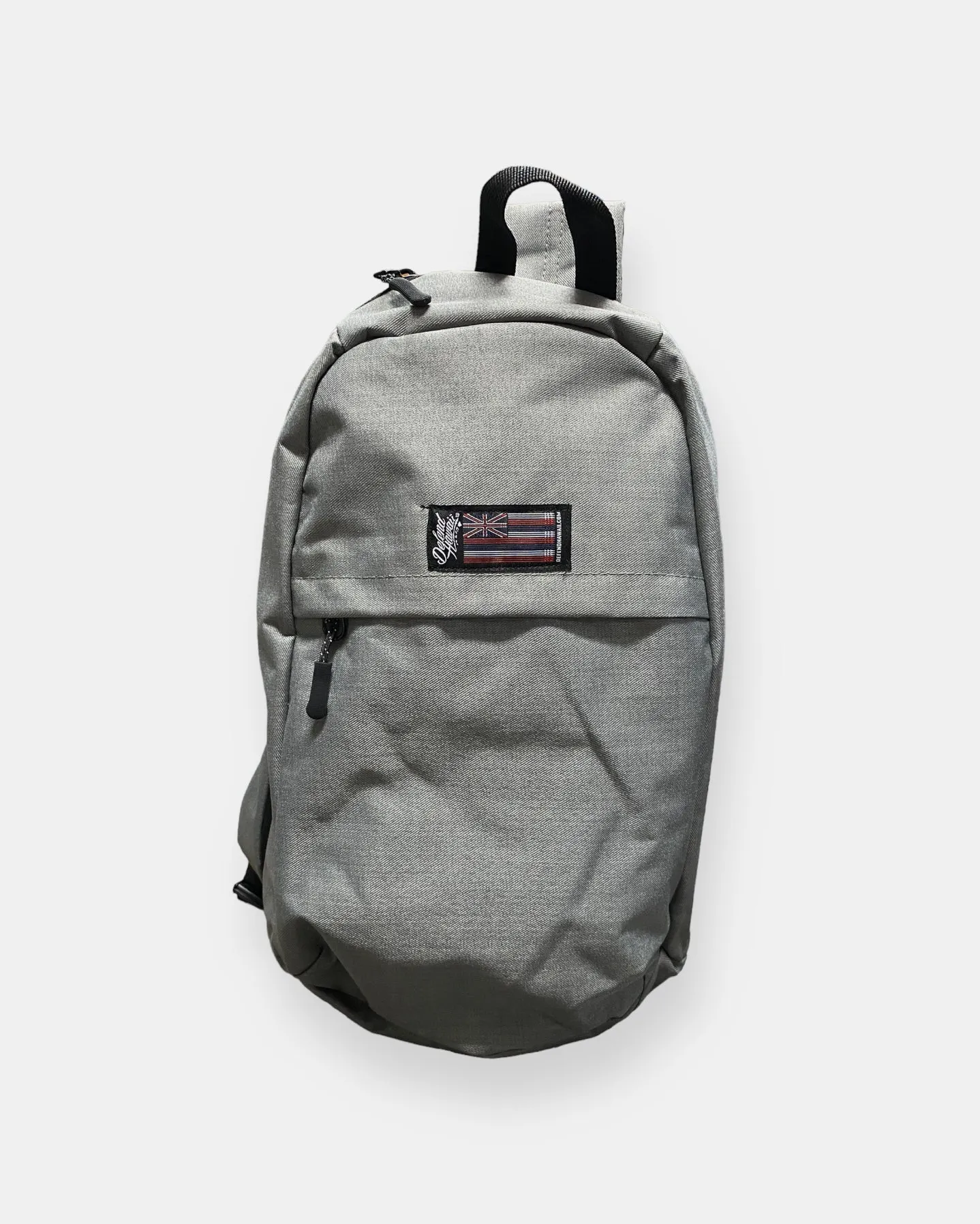 SPEAR FLAG PATCH Gray Crossbody Backpack