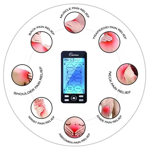 TECHCARE PLUS 24 MODES TENS UNIT   HARD TRAVEL CASE