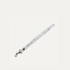 Wristlet Strap Attachment Pauly Jen | White Silver   Silver Hardware