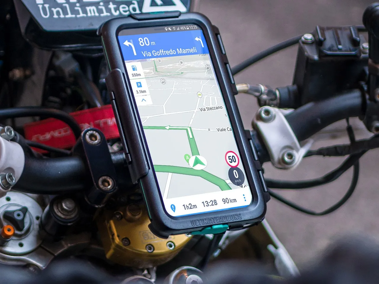 XIAOMI TOUGH WATERPROOF HARD SATNAV CASE MOTORCYCLE MOUNT