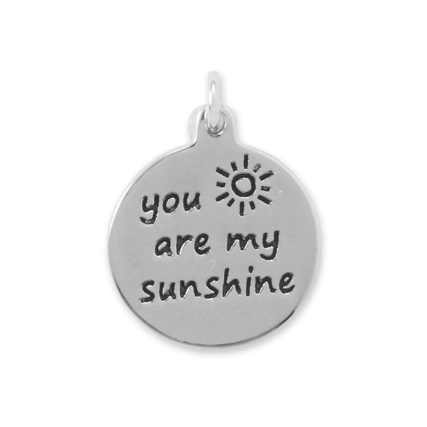 You Are My Sunshine Silver Keepsake Charm